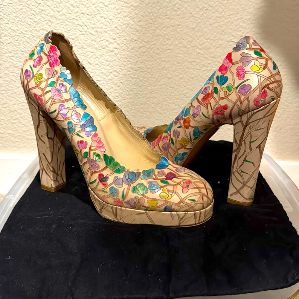 Biba Floral Platform Heels
